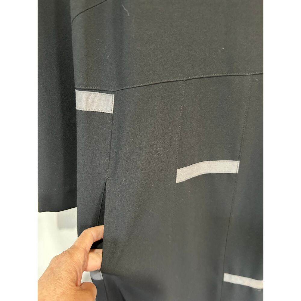 Bitte Kai Rand black dress womens XL modern chic pockets 3/4 sleeve - Picture 3 of 8